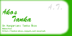akos tanka business card