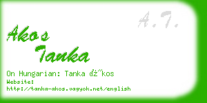 akos tanka business card